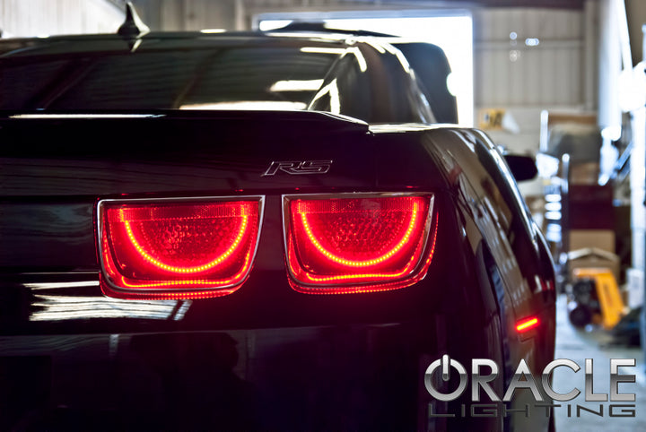Oracle 10-13 Chevrolet Camaro LED Afterburner Tail Light Halo Kit - Red - Bull Strap