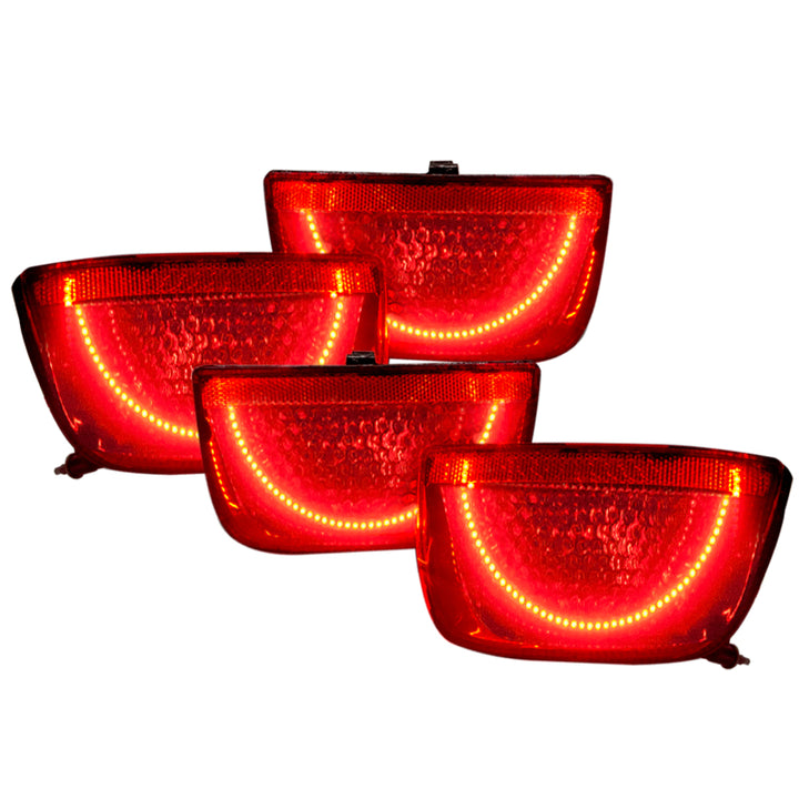 Oracle 10-13 Chevrolet Camaro LED Afterburner Tail Light Halo Kit - Red - Bull Strap