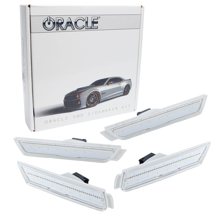Oracle 10-15 Chevrolet Camaro Concept Sidemarker Set - Clear - No Paint - Bull Strap