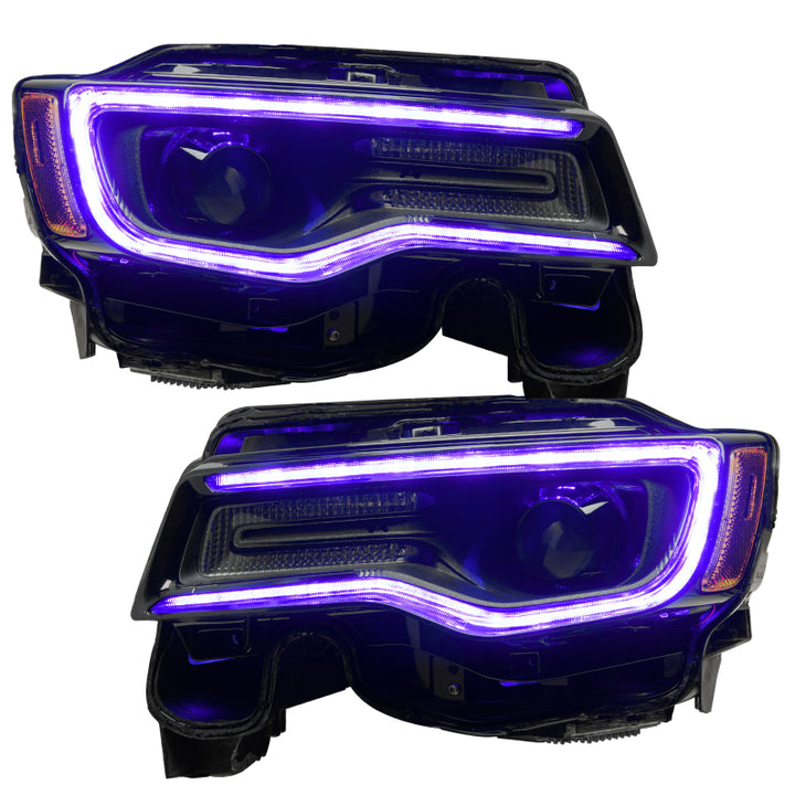 Oracle 1421 Jeep Grand Cherokee Dynamic Headlight DRL Upgrade Kit  ColorSHIFT Dynamic - Bull Strap