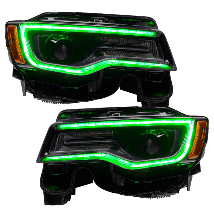 Oracle 1421 Jeep Grand Cherokee Dynamic Headlight DRL Upgrade Kit  ColorSHIFT Dynamic - Bull Strap