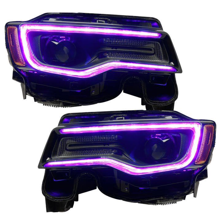 Oracle 1421 Jeep Grand Cherokee Dynamic Headlight DRL Upgrade Kit  ColorSHIFT Dynamic - Bull Strap