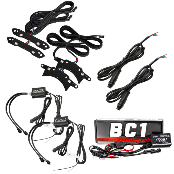Oracle 15-21 Dodge Challenger RGB+W Headlight DRL Upgrade Kit - ColorSHIFT - BC1 - Bull Strap