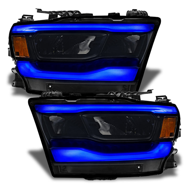 Oracle 19-21 Dodge RAM 1500 RGB+W Headlight DRL Kit- Reflector LED Headlights - +W - Bull Strap