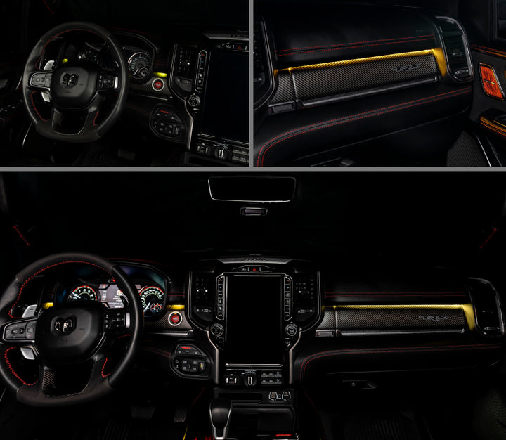 Oracle 19-22 RAM Complete Interior Ambient Lighting ColorSHIFT RGB Conversion Kit - Bull Strap