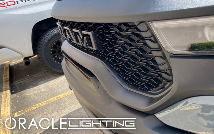 Oracle 19-22 RAM Rebel/TRX Front Bumper Flush LED Light Bar System - Bull Strap
