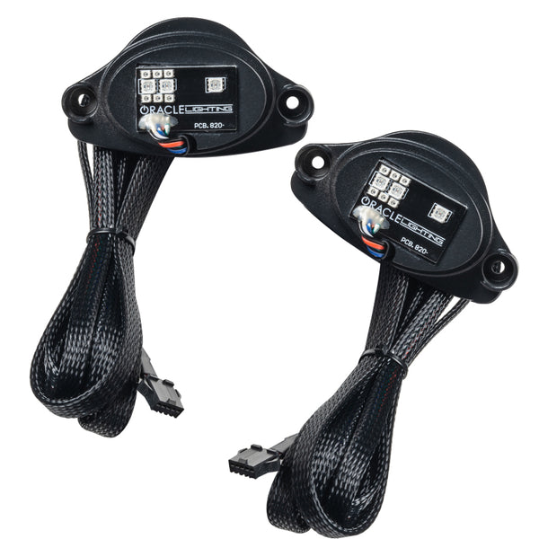 Oracle 20-21 Chevy Corvette C8 RGB+A Headlight DRL Kit - ColorSHIFT w/o Controller - Bull Strap