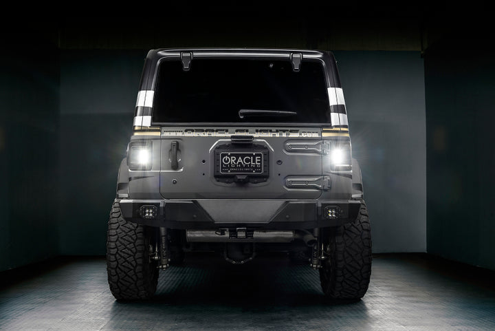 Oracle 2018+ Jeep Wrangler Rubicon/Sport LED Flush Mount Tail Light - Tinted - Bull Strap