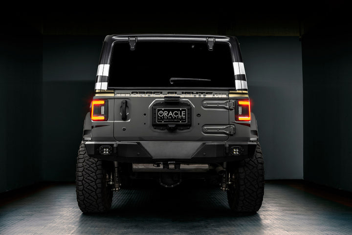 Oracle 2018+ Jeep Wrangler Rubicon/Sport LED Flush Mount Tail Light - Tinted - Bull Strap