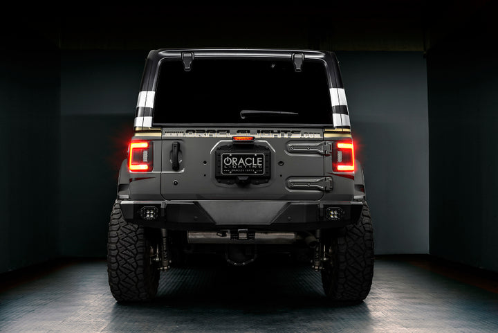 Oracle 2018+ Jeep Wrangler Rubicon/Sport LED Flush Mount Tail Light - Tinted - Bull Strap
