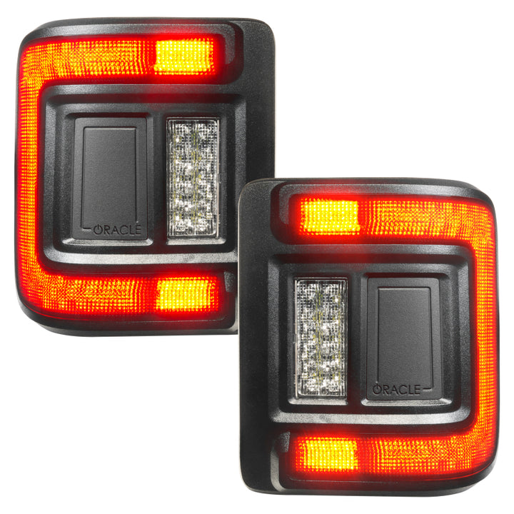 Oracle 2018+ Jeep Wrangler Rubicon/Sport LED Flush Mount Tail Light - Tinted - Bull Strap