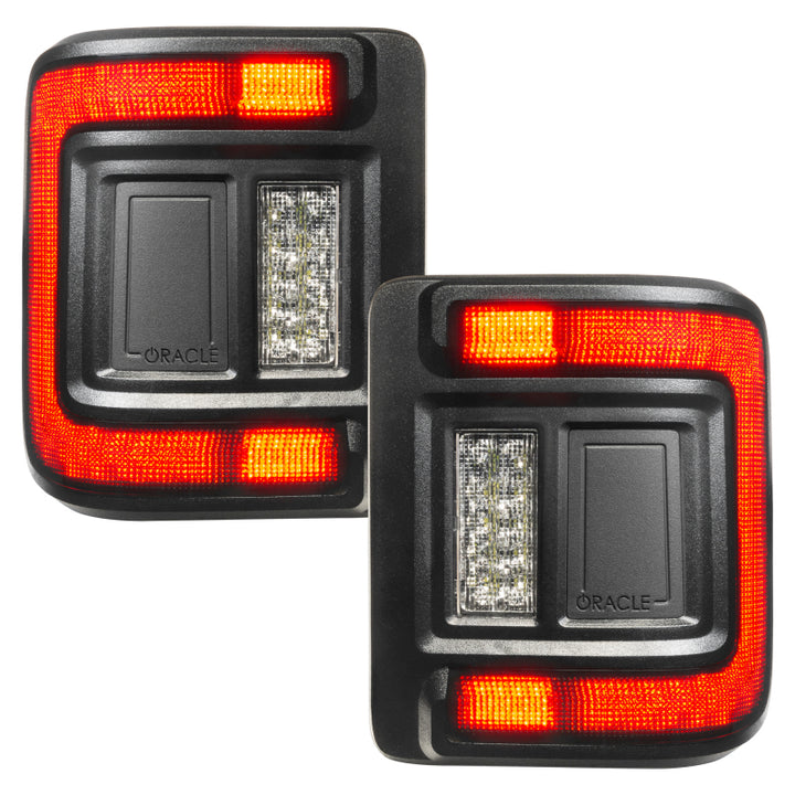 Oracle 2018+ Jeep Wrangler Rubicon/Sport LED Flush Mount Tail Light - Tinted - Bull Strap