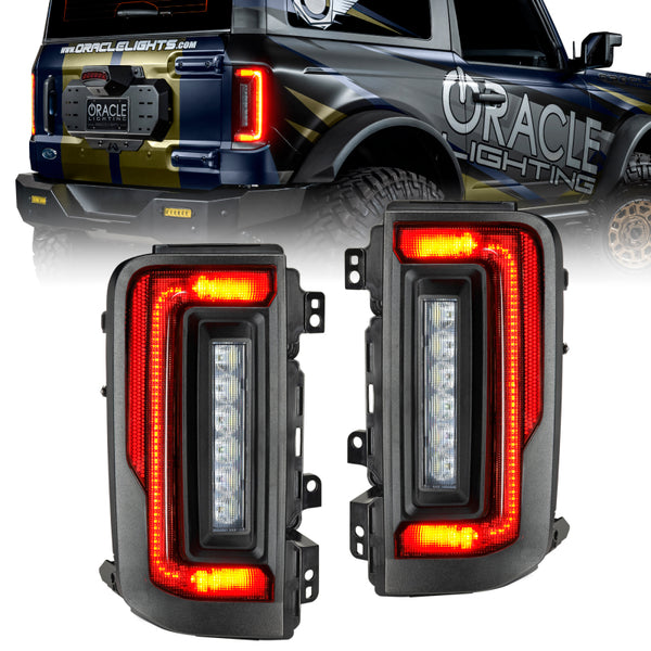 Oracle 21-23 Ford Bronco Flush Style LED Taillights - Tinted - Bull Strap