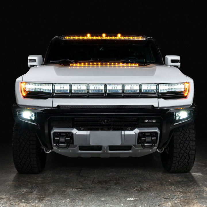 Oracle 22-24 HUmmer EV 5in Roof Mount Curved Light Bar w/ Brackets - Bull Strap