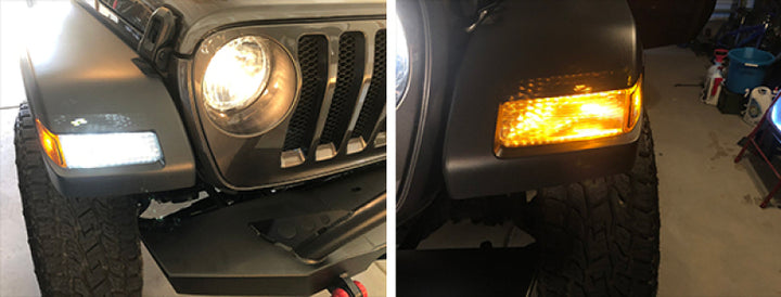 Oracle 7443-CK LED Switchback High Output Can-Bus LED Bulbs - Amber/White Switchback - Bull Strap