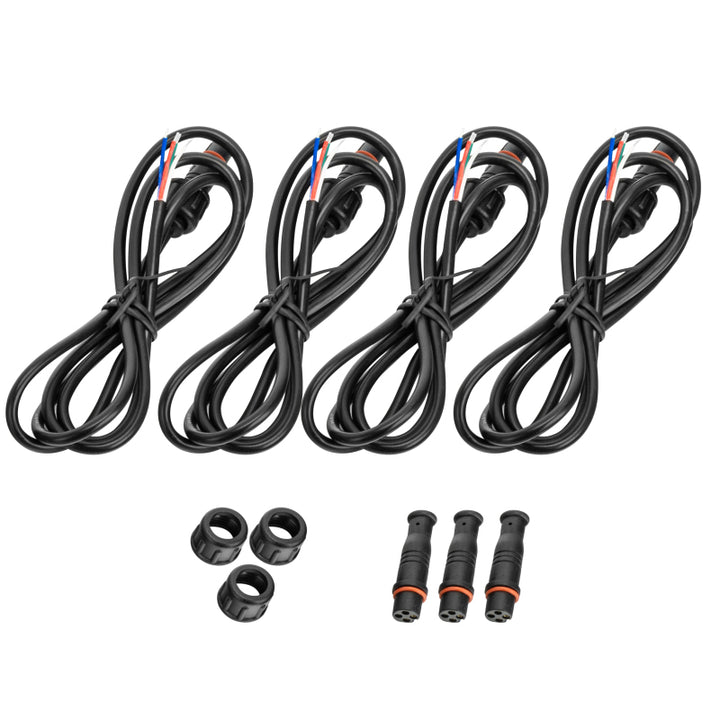Oracle 7in High Powered LED Headlights - Black Bezel - ColorSHIFT - BC1 - Bull Strap