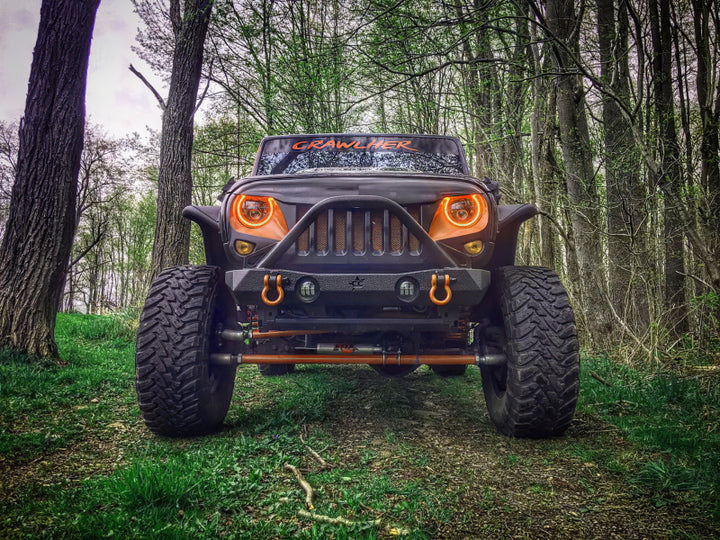 Oracle 7in High Powered LED Headlights - Black Bezel - Dynamic - Dynamic - Bull Strap