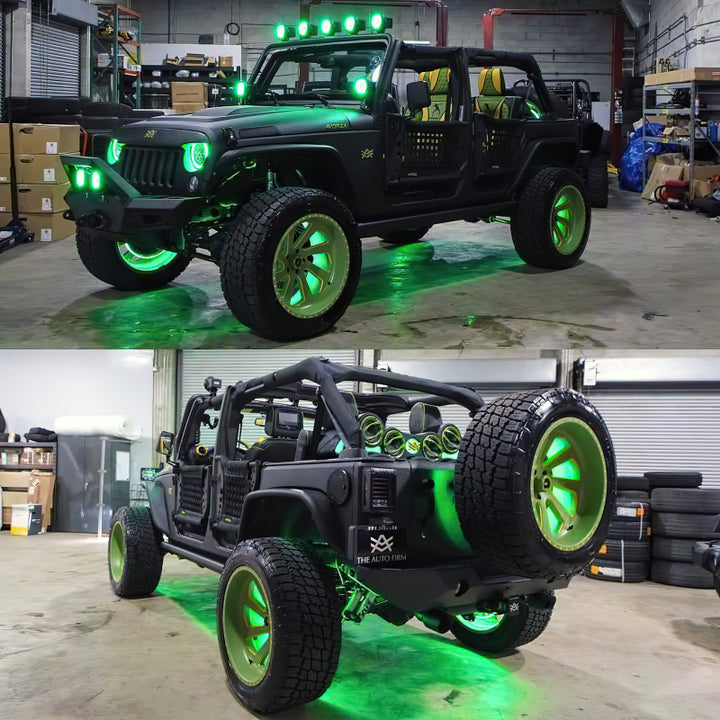 Oracle 7in High Powered LED Headlights - Black Bezel - Dynamic - Dynamic - Bull Strap
