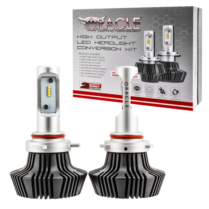 Oracle 9012 4000 Lumen LED Headlight Bulbs (Pair) - 6000K - Bull Strap