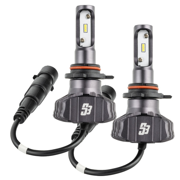 Oracle 9012 - S3 LED Headlight Bulb Conversion Kit - 6000K - Bull Strap