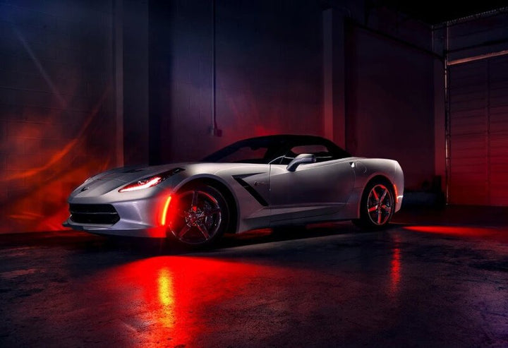 Oracle Chevrolet Corvette C7 Concept Sidemarker Set - Clear - No Paint - Bull Strap