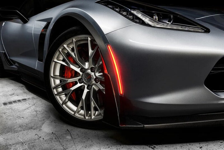 Oracle Chevrolet Corvette C7 Concept Sidemarker Set - Clear - No Paint - Bull Strap