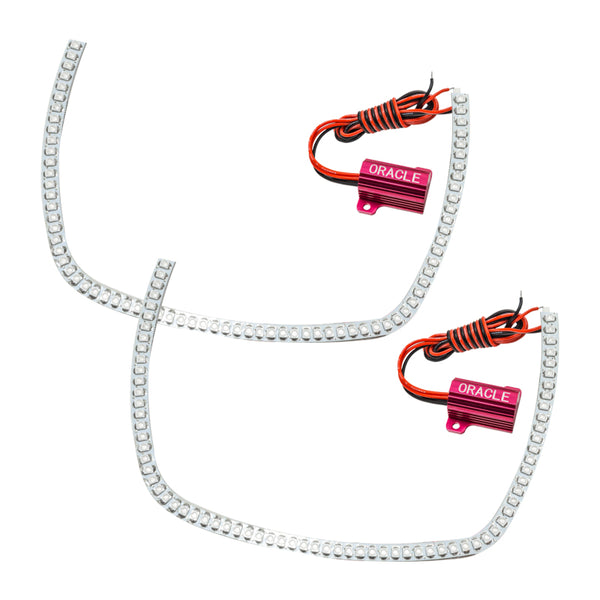 Oracle Chevy Camaro 10-13 Afterburner 2.0 Tail Light Halo Kit - Red - Bull Strap