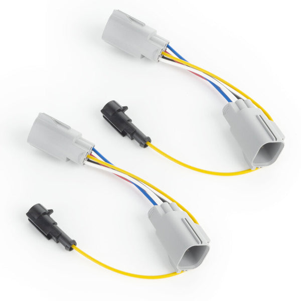 Oracle Euro/UAE Jeep JK Tail Light Amber Turn Signal Lighting Adapter Harness - Pair - Bull Strap