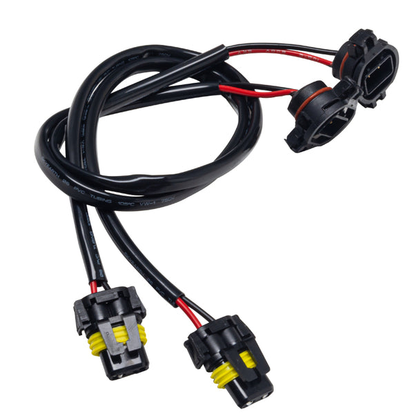 Oracle Fog Light Wiring Adapter- 9005/9006 to 52/PSX24W (Pair) - Bull Strap