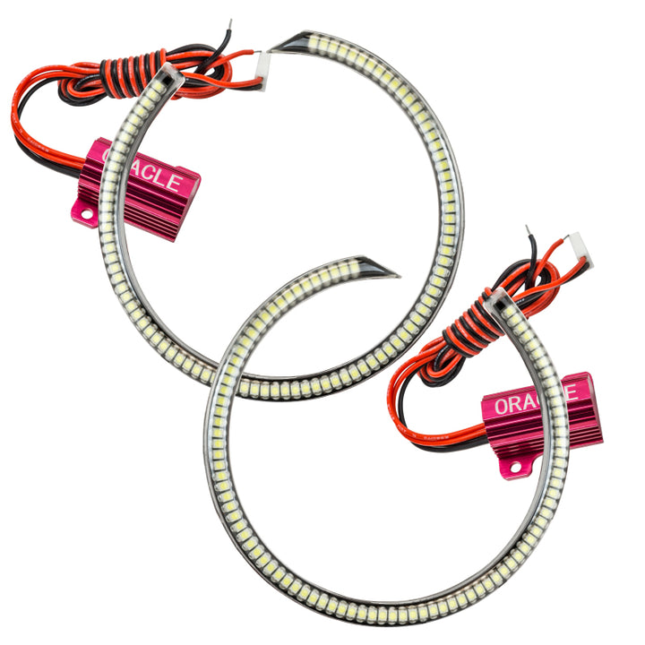 Oracle Ford Mustang 10-13 WP LED Fog Halo Kit (Grille Style) - White - Bull Strap