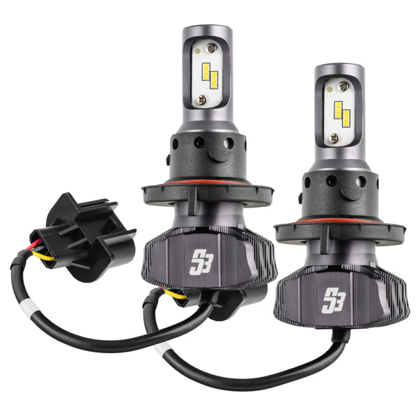 Oracle H13 - S3 LED Headlight Bulb Conversion Kit - 6000K - Bull Strap