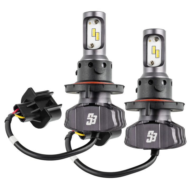 Oracle H13 - S3 LED Headlight Bulb Conversion Kit - 6000K - Bull Strap