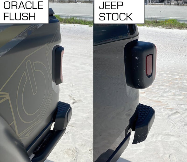 Oracle Jeep Gladiator JT Flush Mount LED Tail Lights - Bull Strap