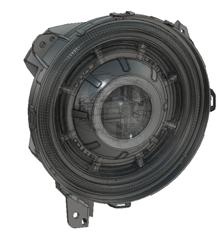 Oracle Jeep JL/Gladiator JT Oculus Bi-LED Projector Headlights - Amber/White Switchback - Bull Strap