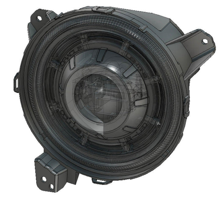 Oracle Jeep JL/Gladiator JT Oculus Bi-LED Projector Headlights - Amber/White Switchback - Bull Strap