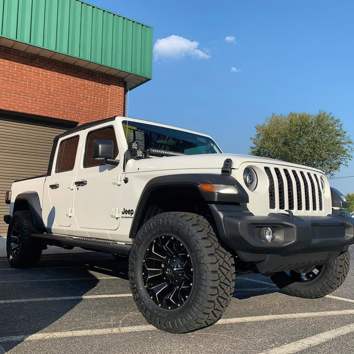 Oracle Jeep JL/Gladiator JT Oculus Bi-LED Projector Headlights - Amber/White Switchback - Bull Strap