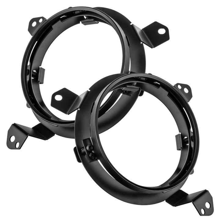 Oracle Jeep Wrangler JL/ Gladiator JT Adjustable 7in. Headlight Brackets (Pair) - Bull Strap