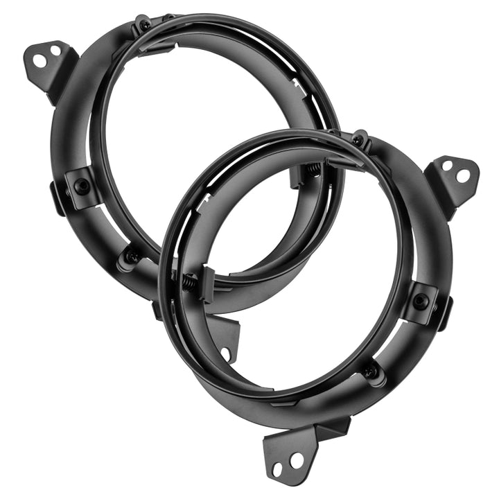 Oracle Jeep Wrangler JL/ Gladiator JT Adjustable 7in. Headlight Brackets (Pair) - Bull Strap