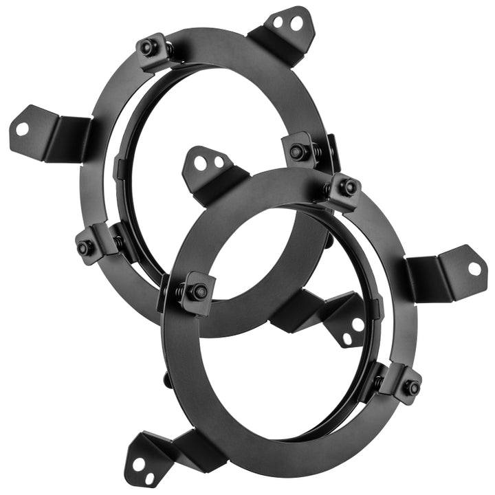 Oracle Jeep Wrangler JL/ Gladiator JT Adjustable 7in. Headlight Brackets (Pair) - Bull Strap