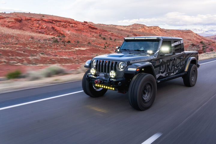 Oracle Jeep Wrangler JL/Gladiator JT Integrated Windshield LED Light Bar System - Bull Strap
