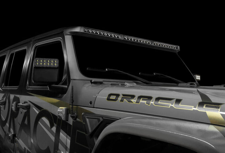 Oracle Jeep Wrangler JL/Gladiator JT Integrated Windshield LED Light Bar System - Bull Strap