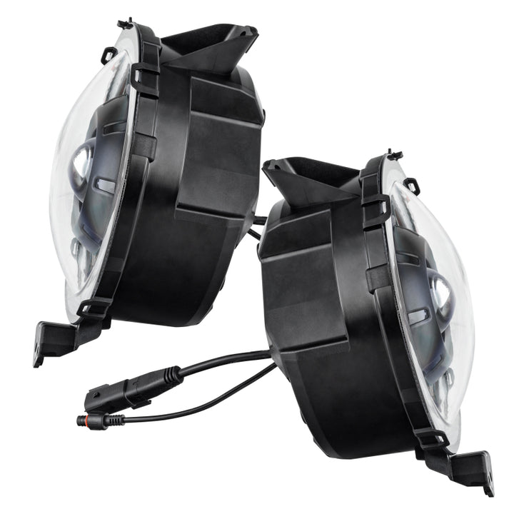 Oracle Jeep Wrangler JL Oculus Bi-LED Projector Headlights- Graphite Metallic - 5500K - Bull Strap