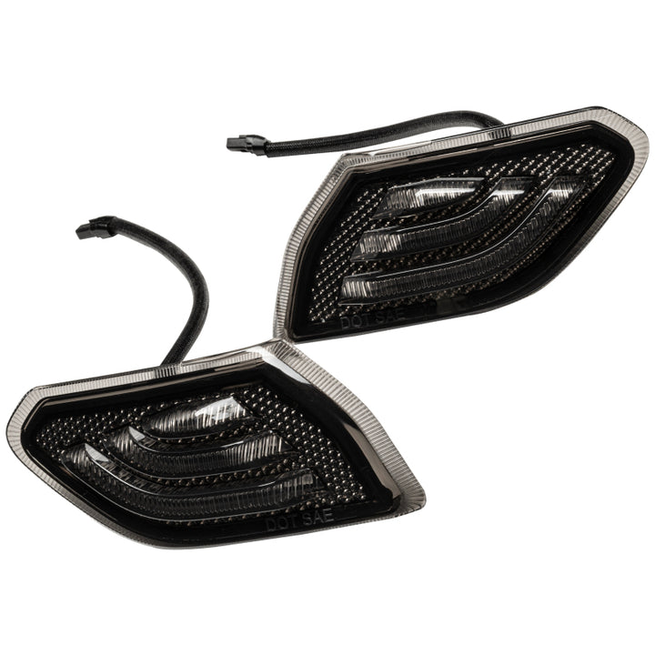 Oracle Jeep Wrangler JL Smoked Lens LED Front Sidemarkers - Bull Strap
