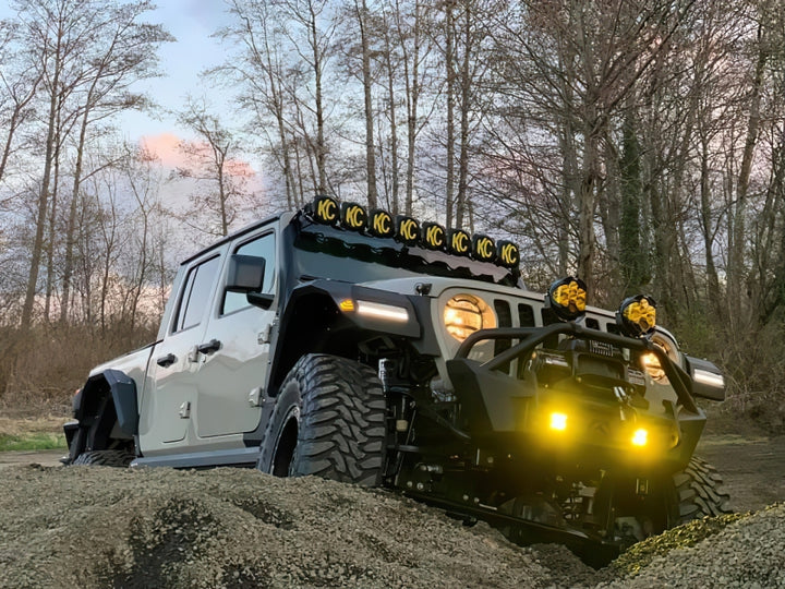 Oracle Jeep Wrangler JL Smoked Lens LED Front Sidemarkers - Bull Strap