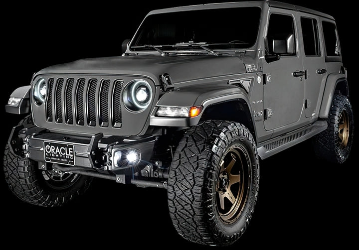 Oracle Jeep Wrangler JL Smoked Lens LED Front Sidemarkers - Bull Strap