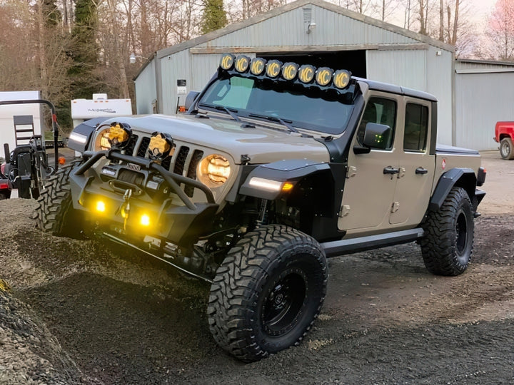 Oracle Jeep Wrangler JL Smoked Lens LED Front Sidemarkers - Bull Strap
