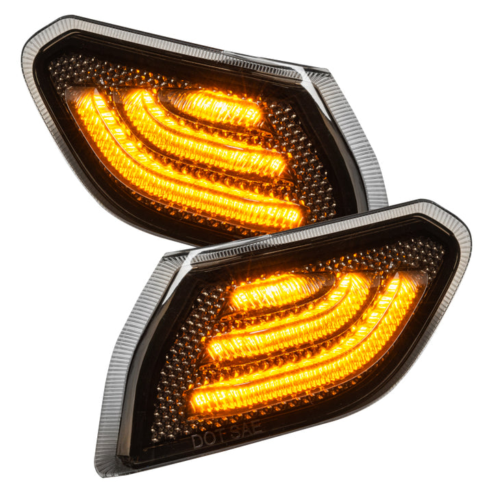 Oracle Jeep Wrangler JL Smoked Lens LED Front Sidemarkers - Bull Strap