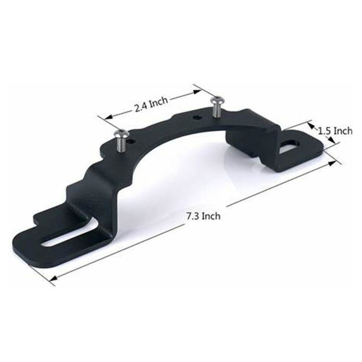Oracle LED Fog Light Adapter Brackets for Steel Bumper Wrangler - Bull Strap