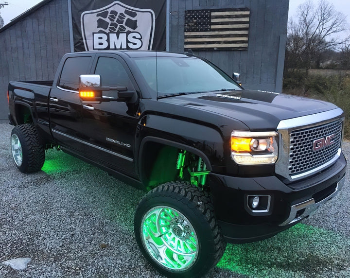 Oracle LED Illuminated Wheel Rings - ColorSHIFT No Remote - ColorSHIFT No Remote - Bull Strap