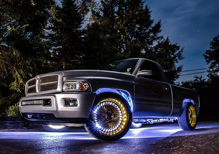 Oracle LED Illuminated Wheel Rings - ColorSHIFT No Remote - ColorSHIFT No Remote - Bull Strap